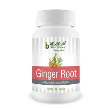 Bhumija Lifesciences Ginger Root 60 Capsules (Bottle 1)